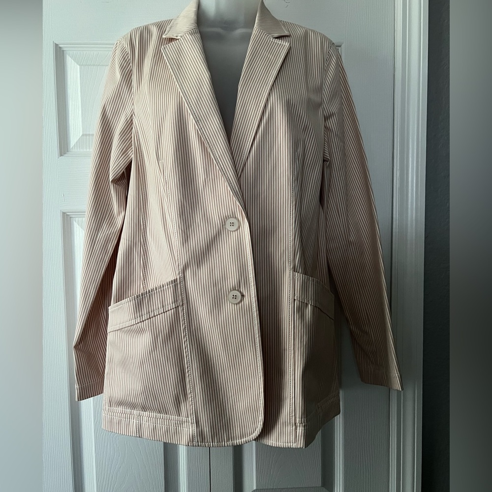 Lafayette 148 New York Boston Micro Stripe Blazer NWT - Picture 10 of 14